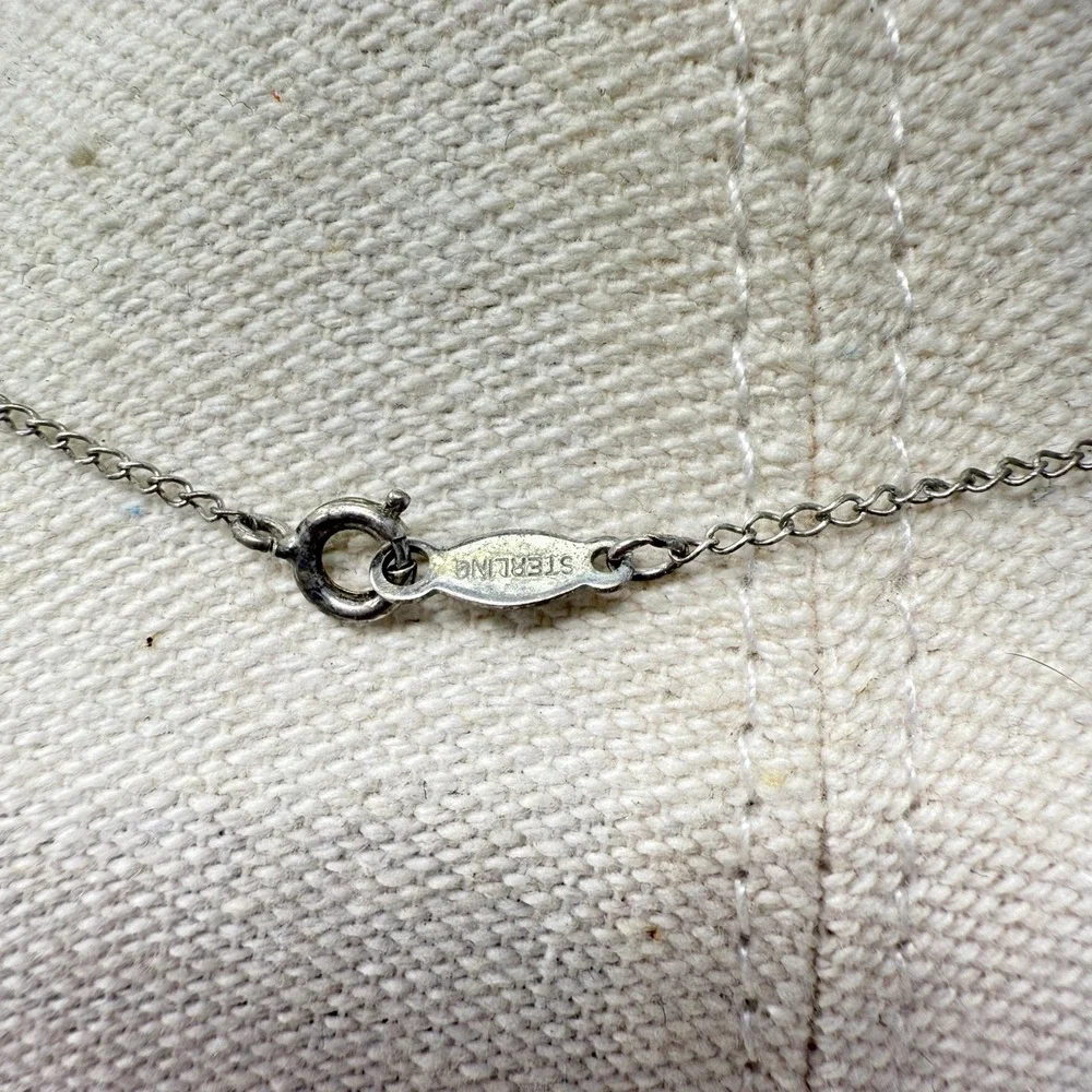 Marvel Sterling Silver Three Drop Pendant Necklace Simple Minimal Dainty‎